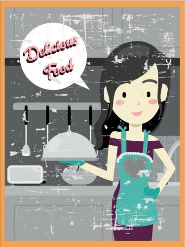 Metal plaque vintage retro style Delicious Food Classic tin door sign KitchenAluminum 20x30cm(7.8x11.8inch)
Metal plaque vintage retro style Delicious Food Classic tin door sign KitchenAluminum 20x30cm(7.8x11.8inch)