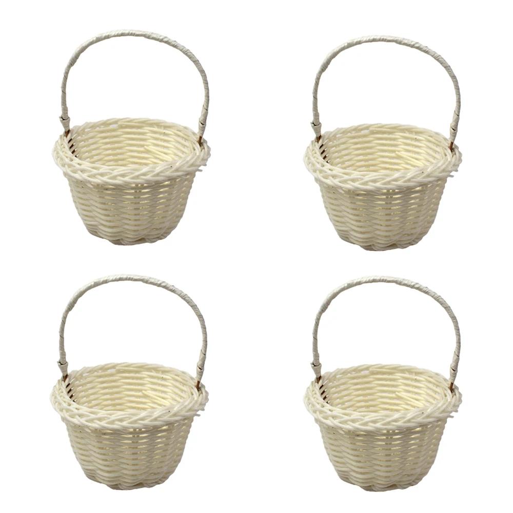 4PCS Creative Mini Rattan Woven Baskets Beautiful Hand Made Storage Basket, Wicker Flower Basket Shopping Storage Hamper Basket 8x8x11cm
4PCS Creative Mini Rattan Woven Baskets Beautiful Hand Made Storage Basket, Wicker Flower Basket Shopping Storage Hamper Basket 8x8x11cm