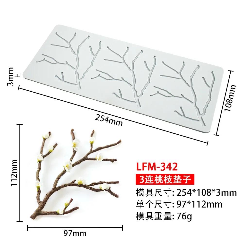 Hollow Out Peach Branch Tree Door Food Grade Silicone Mat Mould Baking Mold Rose Jewelry Lace Chocolate Mold Cake Border Dec
Hollow Out Peach Branch Tree Door Food Grade Silicone Mat Mould Baking Mold Rose Jewelry Lace Chocolate Mold Cake Border Dec