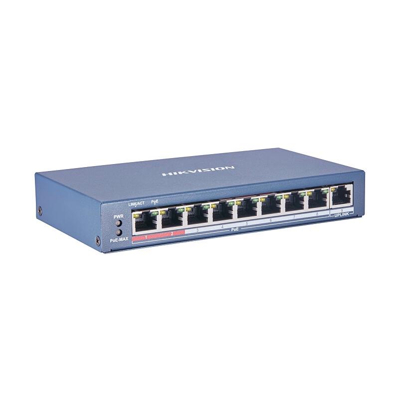 Hikvision 8-Port POE Fast Ethernet Switch CN plug (adapter included)
Hikvision 8-Port POE Fast Ethernet Switch CN plug (adapter included)