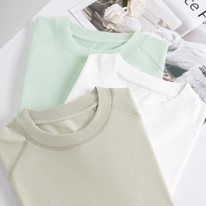 Women s Stylish Ice Cotton T-Shirt - 230g Crew Neck, Short Sleeve, Solid Color for Spring/Summer S (50-60 kg)
Women s Stylish Ice Cotton T-Shirt - 230g Crew Neck, Short Sleeve, Solid Color for Spring/Summer S (50-60 kg)