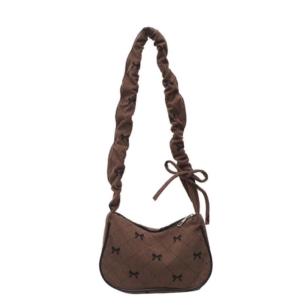Drawstring Bowknot Underarm Bag Elegant Crossbody Bag Simple Handbag Daily коричневий
Drawstring Bowknot Underarm Bag Elegant Crossbody Bag Simple Handbag Daily коричневий
