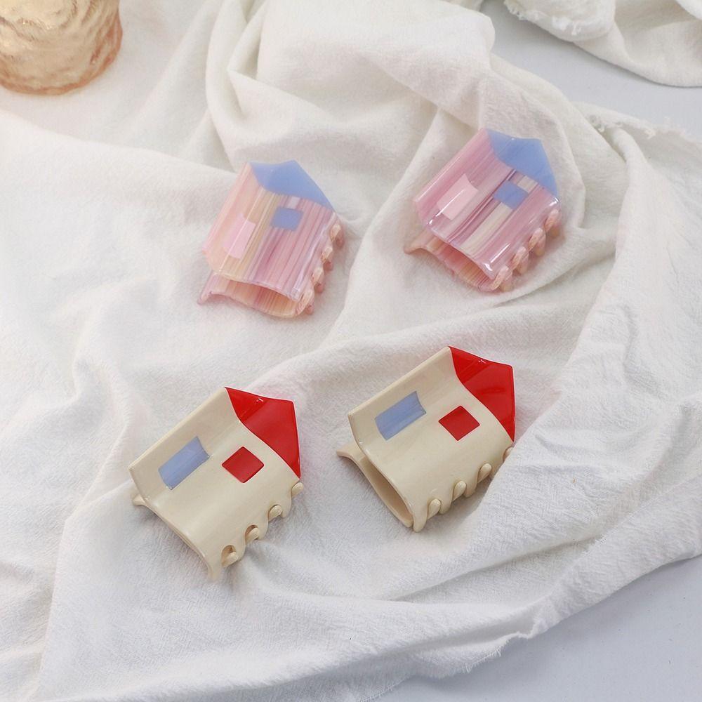 Stripe Geometric Acetate Hair Claw House Shape Acetic Acid Hair Clips House Shark Clip Wash Face
Stripe Geometric Acetate Hair Claw House Shape Acetic Acid Hair Clips House Shark Clip Wash Face
