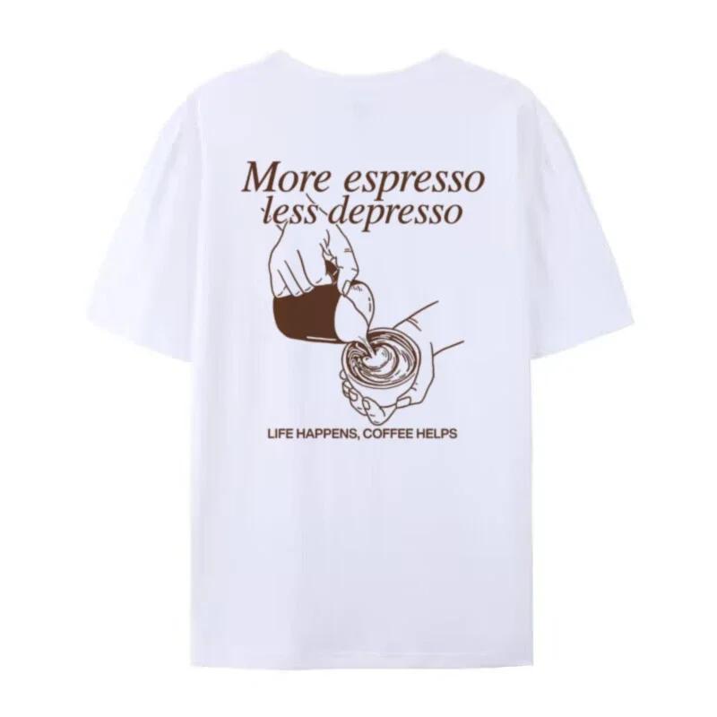 More Espresso Funny Coffee TShirts Cute Barista Graphic Tee Loose Fashion Streetwear Top Women Unisex Retro Caffeine Lover T Shirt S
More Espresso Funny Coffee TShirts Cute Barista Graphic Tee Loose Fashion Streetwear Top Women Unisex Retro Caffeine Lover T Shirt S