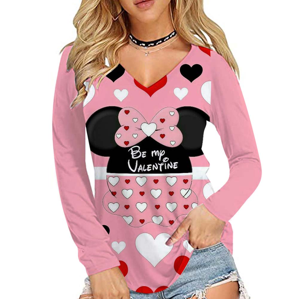 Женская базовая футболка с длинным рукавом и V-образным вырезом с принтом Микки Мауса Disney, осенне-зимняя, 10 цветов, уличная одежда 3XL
Женская базовая футболка с длинным рукавом и V-образным вырезом с принтом Микки Мауса Disney, осенне-зимняя, 10 цветов, уличная одежда 3XL