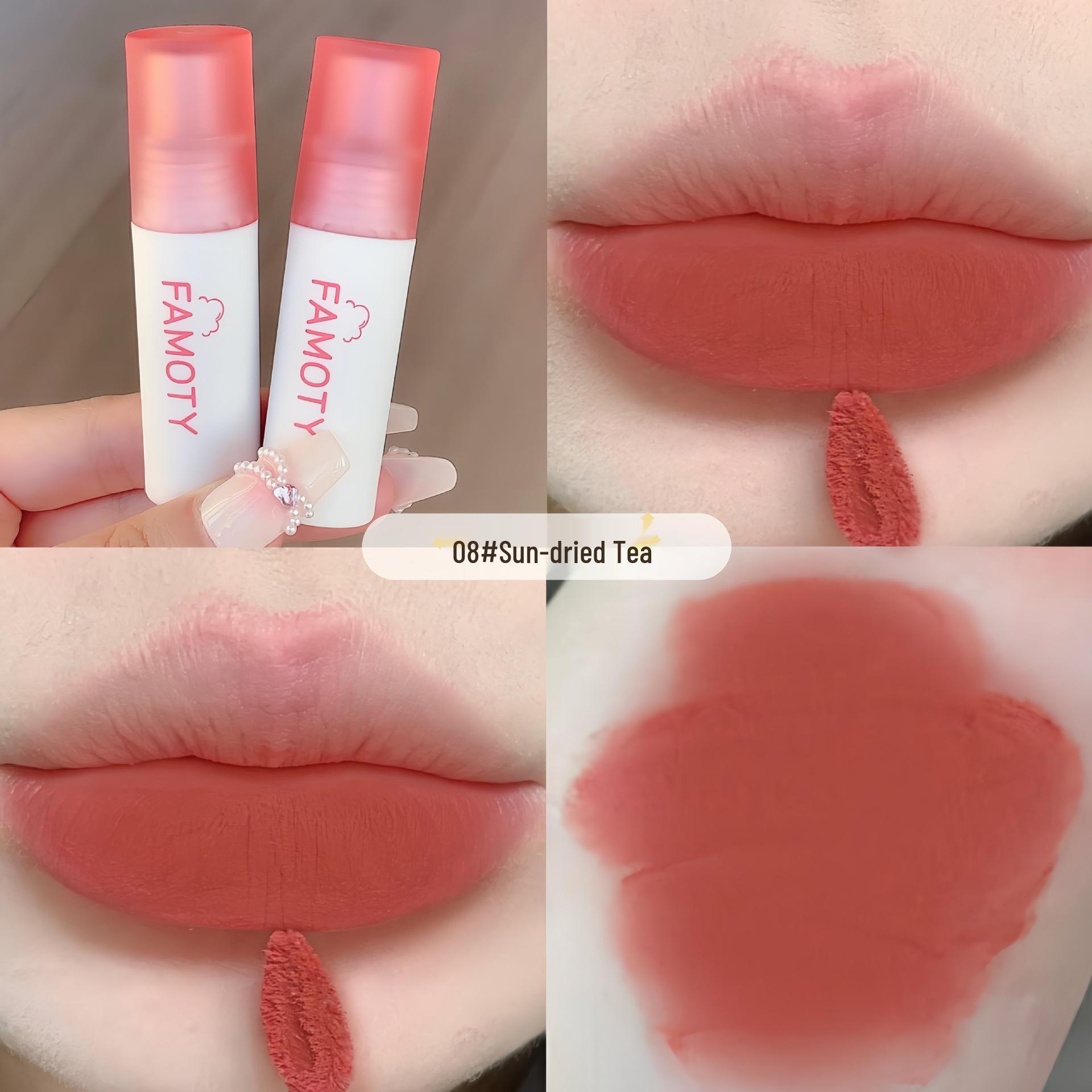 Matte Velvet Lip Mud Gloss: Dual-Use Lip and Cheek Whitening Lipstick, Moisturizing, Non-Stick Cup
Matte Velvet Lip Mud Gloss: Dual-Use Lip and Cheek Whitening Lipstick, Moisturizing, Non-Stick Cup