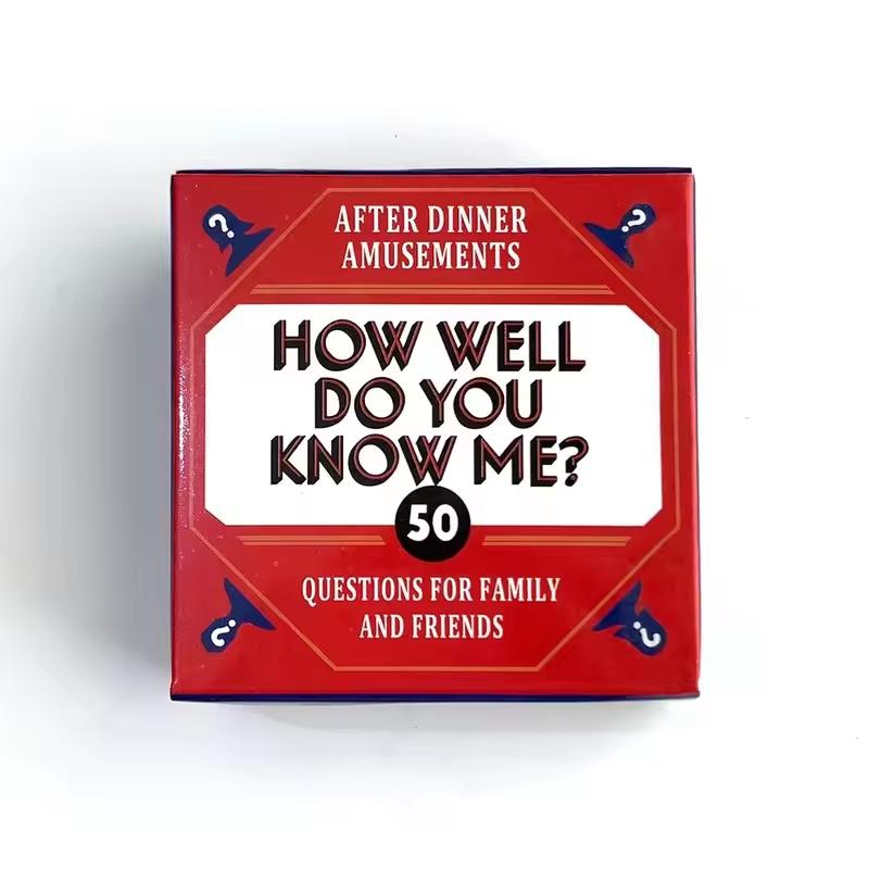 50Pcs Cards The Mini Box - How Well Do You Know Me Plate Cards Celebration Activity Designed For Family Entertainment Plus Friends Gathering
50Pcs Cards The Mini Box - How Well Do You Know Me Plate Cards Celebration Activity Designed For Family Entertainment Plus Friends Gathering