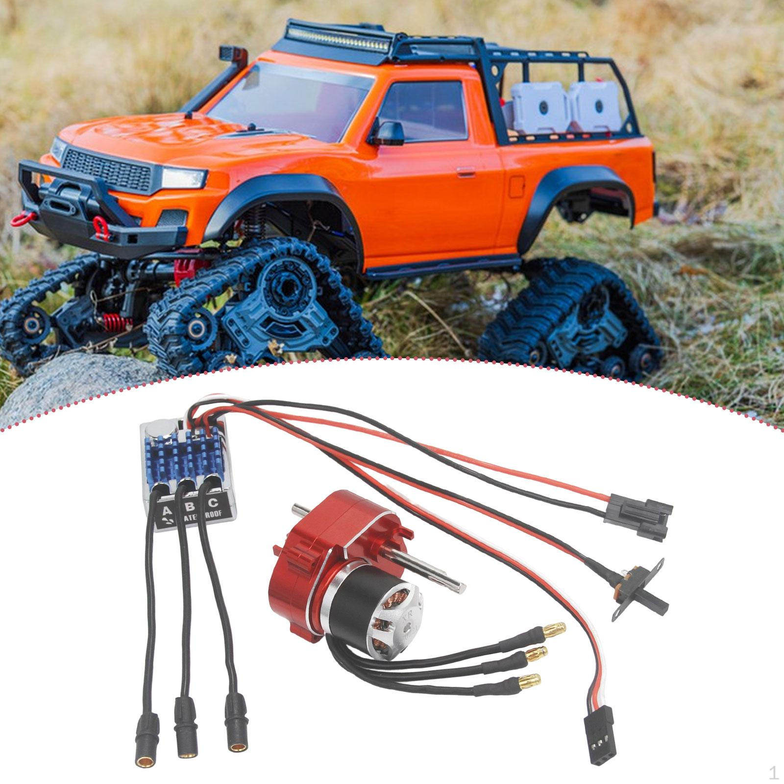 Brush Motor Full Metal Gearbox ESC Combo -Accessoires 1/12 Skala RC Car Easy Installation 2322600KV Red T
Brush Motor Full Metal Gearbox ESC Combo -Accessoires 1/12 Skala RC Car Easy Installation 2322600KV Red T