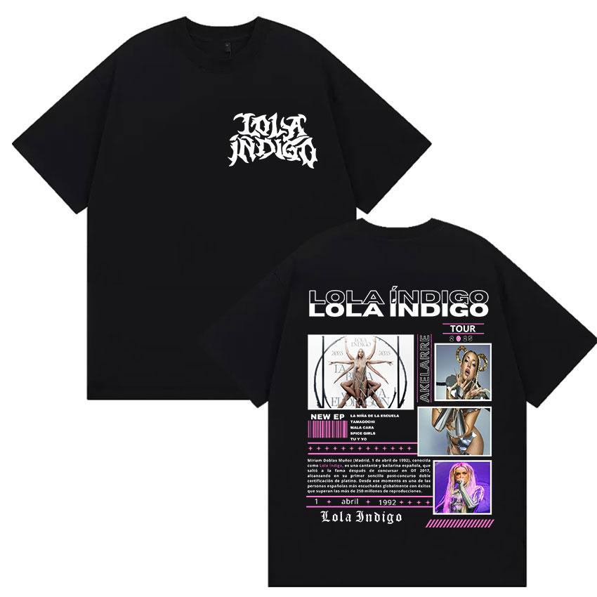 Singer Lola Tour Indigo Merch Graphic Tshirt Unisex Women Retro Fashion Harajuku T Shirts Tops Cotton Short Sleeve Tees XL
Singer Lola Tour Indigo Merch Graphic Tshirt Unisex Women Retro Fashion Harajuku T Shirts Tops Cotton Short Sleeve Tees XL