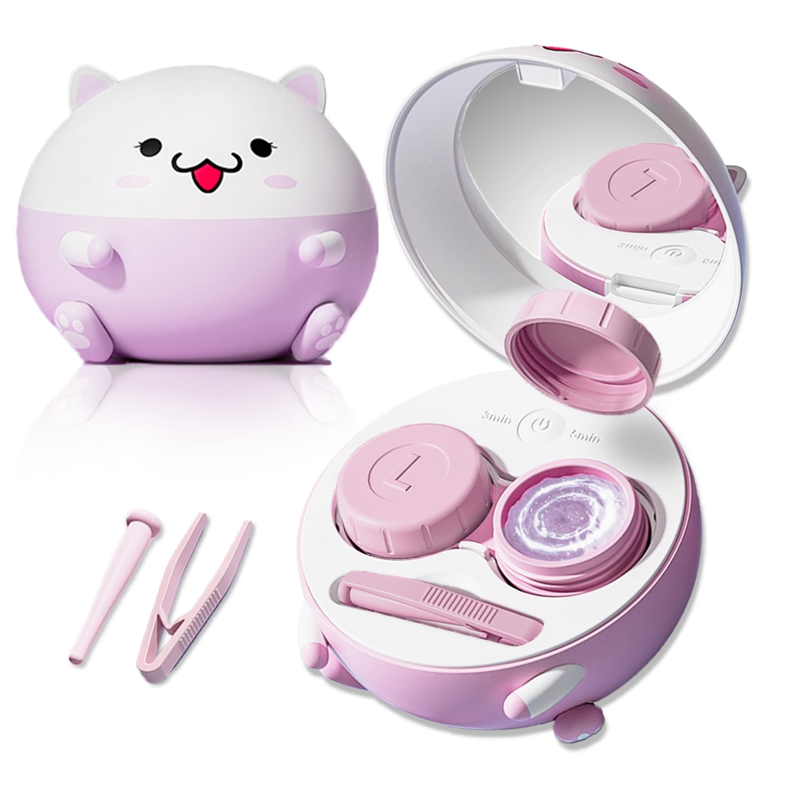 Cute Contact Lens Cleaner, Case Cleaning Machine with Solution Soak Case and Contact Lens Applicator Tool for Daily Vision Care, Travel Size фіолетовий
Cute Contact Lens Cleaner, Case Cleaning Machine with Solution Soak Case and Contact Lens Applicator Tool for Daily Vision Care, Travel Size фіолетовий