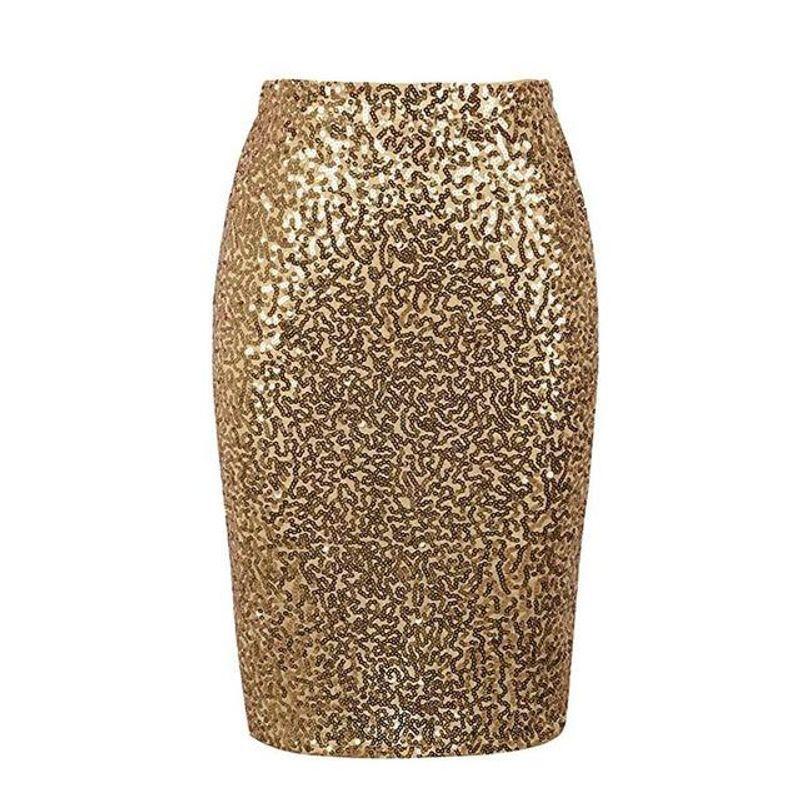High Waist Thin Sequin Shiny Pencil Skirt High Waist Sequin Shiny Pencil Skirt gold S
High Waist Thin Sequin Shiny Pencil Skirt High Waist Sequin Shiny Pencil Skirt gold S