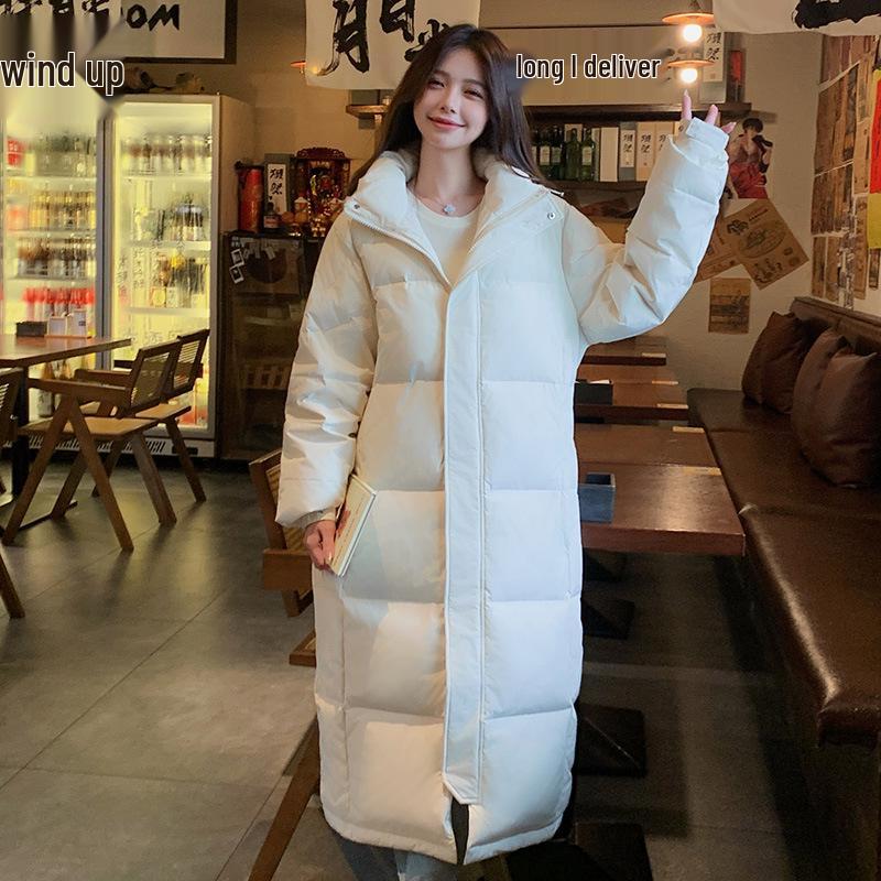 Женский 2024 Удлиненный пуховик с капюшоном из белого утиного пуха - Зимняя верхняя одежда свободного кроя S грязно-белый
Женский 2024 Удлиненный пуховик с капюшоном из белого утиного пуха - Зимняя верхняя одежда свободного кроя S грязно-белый