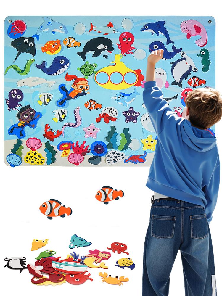 Ocean Felt Story Board – Montessori Busy Board for Toddlers, Wall-Hanging Educational Gift синий
Ocean Felt Story Board – Montessori Busy Board for Toddlers, Wall-Hanging Educational Gift синий