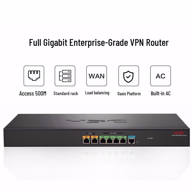 H3C MER3220 Gigabit Enterprise Wired Router
H3C MER3220 Gigabit Enterprise Wired Router