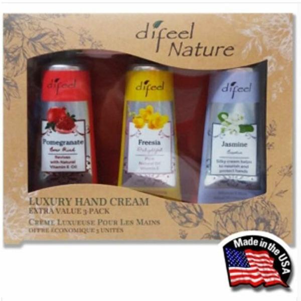 difeel Nature Hand Cream 3-piece Gift Set (W2E3EFE) Type: Pomegranate + Freesia + White Tea Aloe
difeel Nature Hand Cream 3-piece Gift Set (W2E3EFE) Type: Pomegranate + Freesia + White Tea Aloe