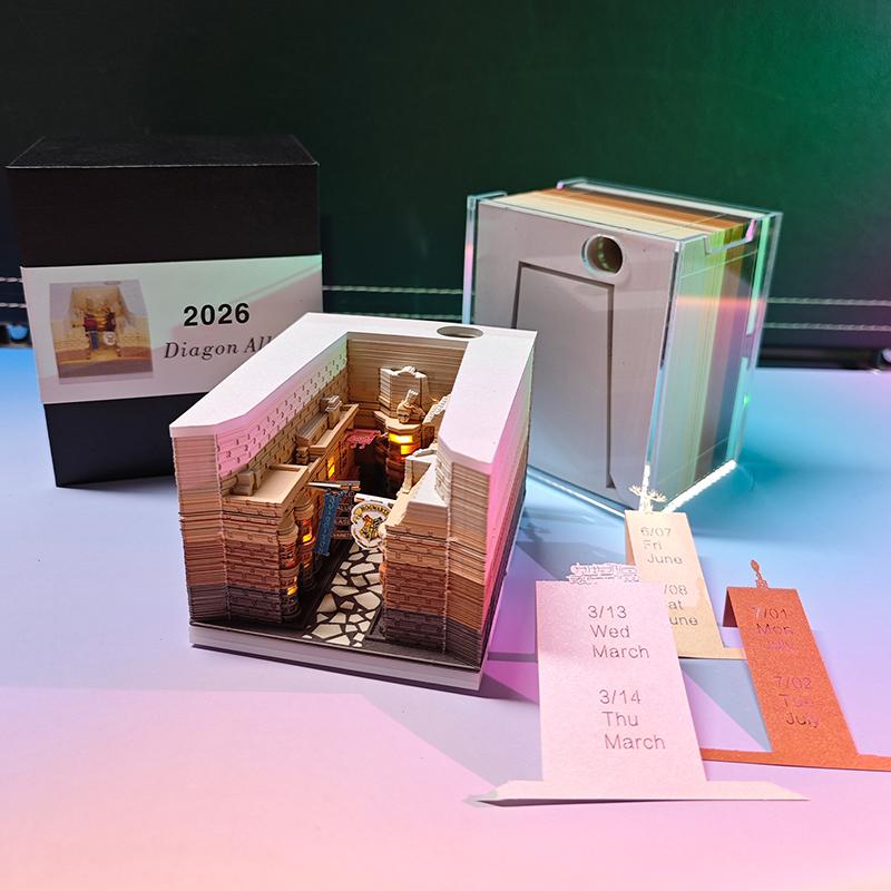 Time Piece Calendar 2026 Desk Calendar With Led Light 3D Tear-Away Calendar Paper Carving Art Memo Pad Notepad Gift For Christma
Time Piece Calendar 2026 Desk Calendar With Led Light 3D Tear-Away Calendar Paper Carving Art Memo Pad Notepad Gift For Christma