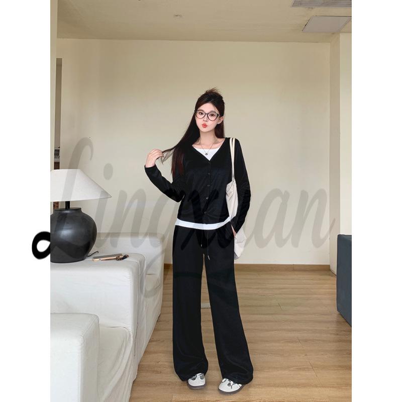 Spring 2026 Plus Size Women s Two-Piece Hoodie & Wide-Leg Pants Set L темно-сірий
Spring 2026 Plus Size Women s Two-Piece Hoodie & Wide-Leg Pants Set L темно-сірий