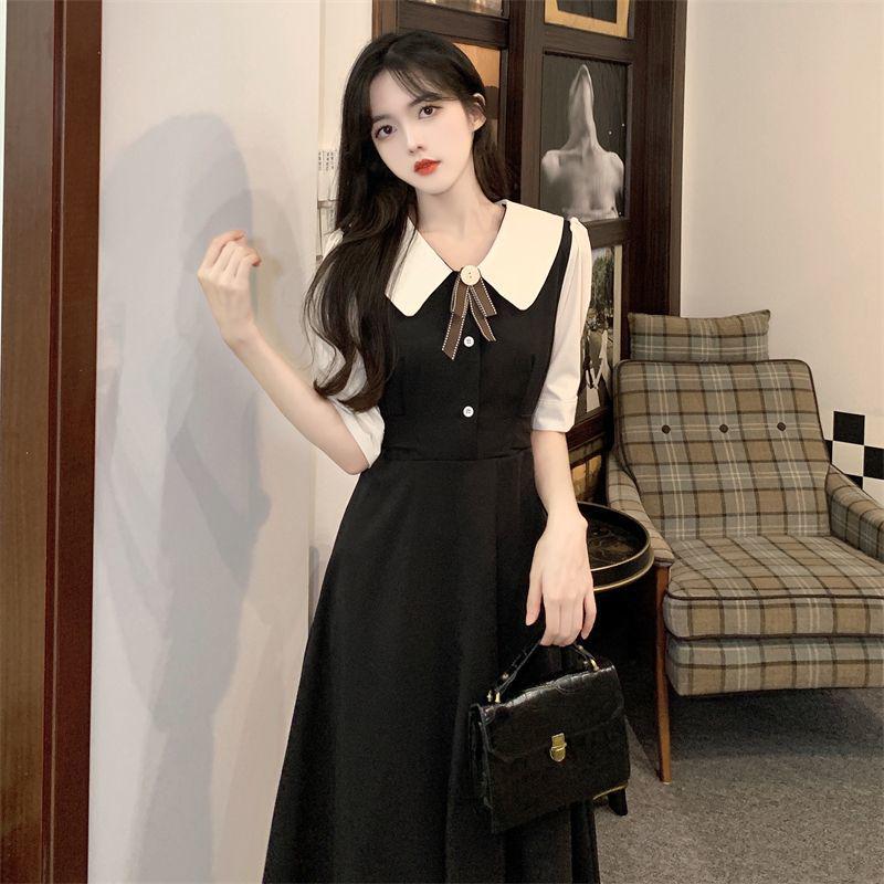 2024 Mori Girl Style Waist-Cinching Dress with Peter Pan Collar - Sweet Korean College Trend L
2024 Mori Girl Style Waist-Cinching Dress with Peter Pan Collar - Sweet Korean College Trend L