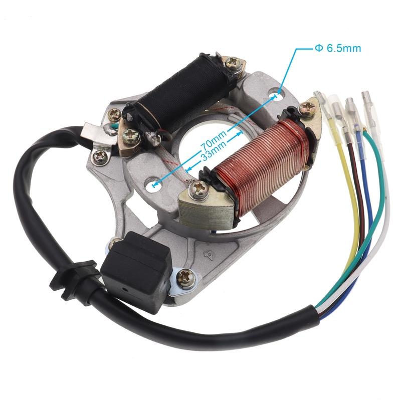 New 2 Coil AC Stator Ignition Magneto Plate for 50cc 70cc 90cc 110cc 125cc Chinese ATV Quad Taotao
New 2 Coil AC Stator Ignition Magneto Plate for 50cc 70cc 90cc 110cc 125cc Chinese ATV Quad Taotao