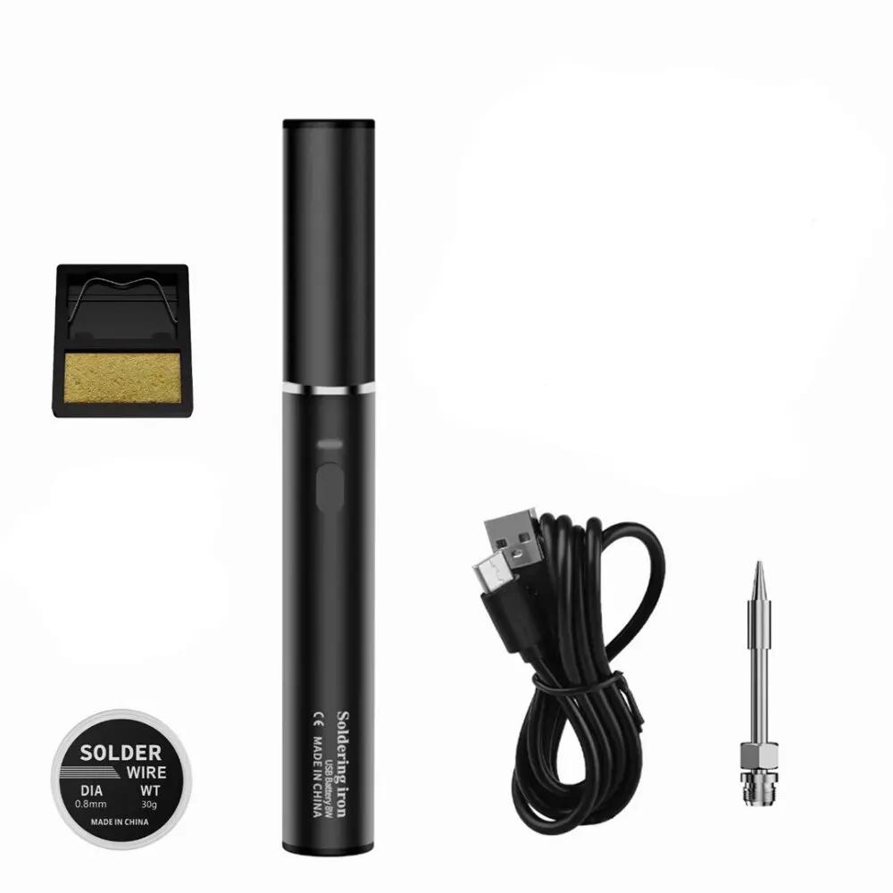 15W Wireless USB Soldering Iron Set Fast Melting Tin Rechargeable Battery Welding Electric Solder Pen Repair Tool 5-piece Set
15W Wireless USB Soldering Iron Set Fast Melting Tin Rechargeable Battery Welding Electric Solder Pen Repair Tool 5-piece Set