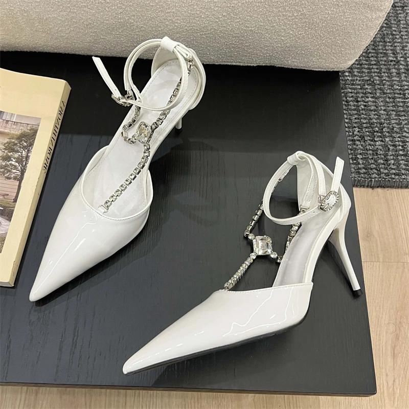 Fashion Fashion Elegant High Heels Crystal Pointed Toe Buckle Strap Women Shoes Sexy Thin High Heels Shoes Luxury Shoes Zapatos De Mujer 39 белый
Fashion Fashion Elegant High Heels Crystal Pointed Toe Buckle Strap Women Shoes Sexy Thin High Heels Shoes Luxury Shoes Zapatos De Mujer 39 белый