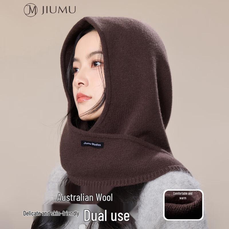 JIUMU Женский шерстяной комплект шапка и манишка One Size
JIUMU Женский шерстяной комплект шапка и манишка One Size