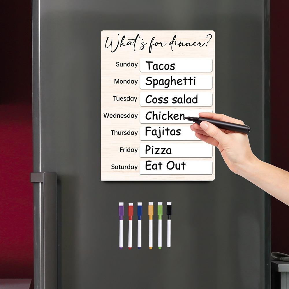 with Pen Weekly Food Menu Board Wood Meal Prep Board Fridge Meal Planner Dinning Tale Style B
with Pen Weekly Food Menu Board Wood Meal Prep Board Fridge Meal Planner Dinning Tale Style B
