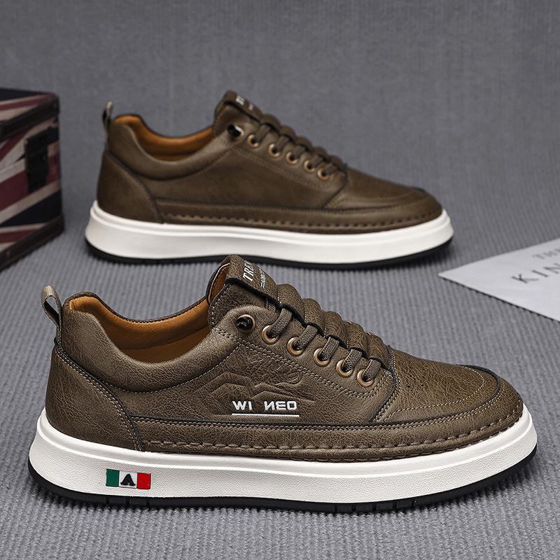 Para shoes men s 2025 new leather men s shoes pilot casual shoes spring and autumn versatile leather board shoes white shoes 39 білий
Para shoes men s 2025 new leather men s shoes pilot casual shoes spring and autumn versatile leather board shoes white shoes 39 білий