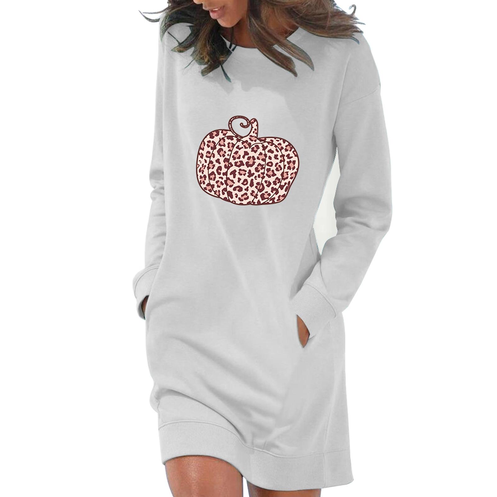 (SU)Женское повседневное однотонное платье с длинными рукавами и карманами и круглым вырезом 
(SU)Женское повседневное однотонное платье с длинными рукавами и карманами и круглым вырезом