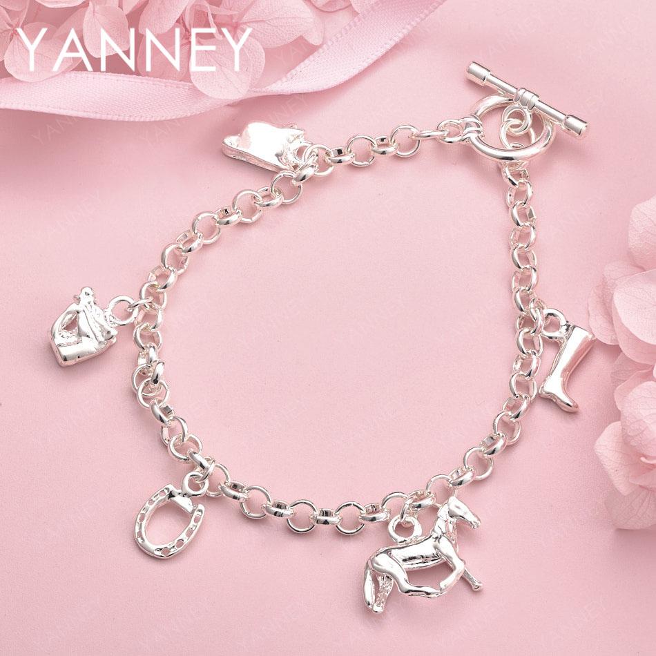 925 Sterling Silver 8-inch Horse/Shoe/Bracelet Women s Fashion Accessory Wedding Party Gift Jewelry
925 Sterling Silver 8-inch Horse/Shoe/Bracelet Women s Fashion Accessory Wedding Party Gift Jewelry