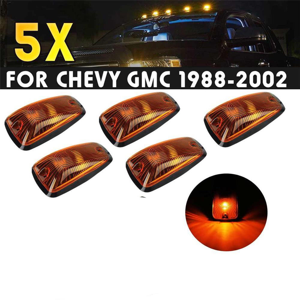 5 pcs Cabin Roof Marker Lights + 10 Amber LEDs + Base for chevrolet gmc 1988-2002
5 pcs Cabin Roof Marker Lights + 10 Amber LEDs + Base for chevrolet gmc 1988-2002