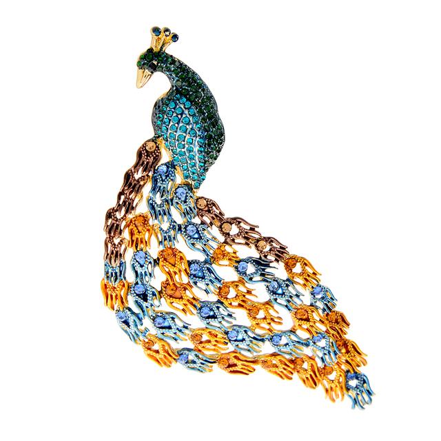 Новые большие броши в виде павлина со стразами для женщин, булавка в виде птицы, эмалированный хвост, 2 цвета, материал из сплава, высокое качество
Новые большие броши в виде павлина со стразами для женщин, булавка в виде птицы, эмалированный хвост, 2 цвета, материал из сплава, высокое качество