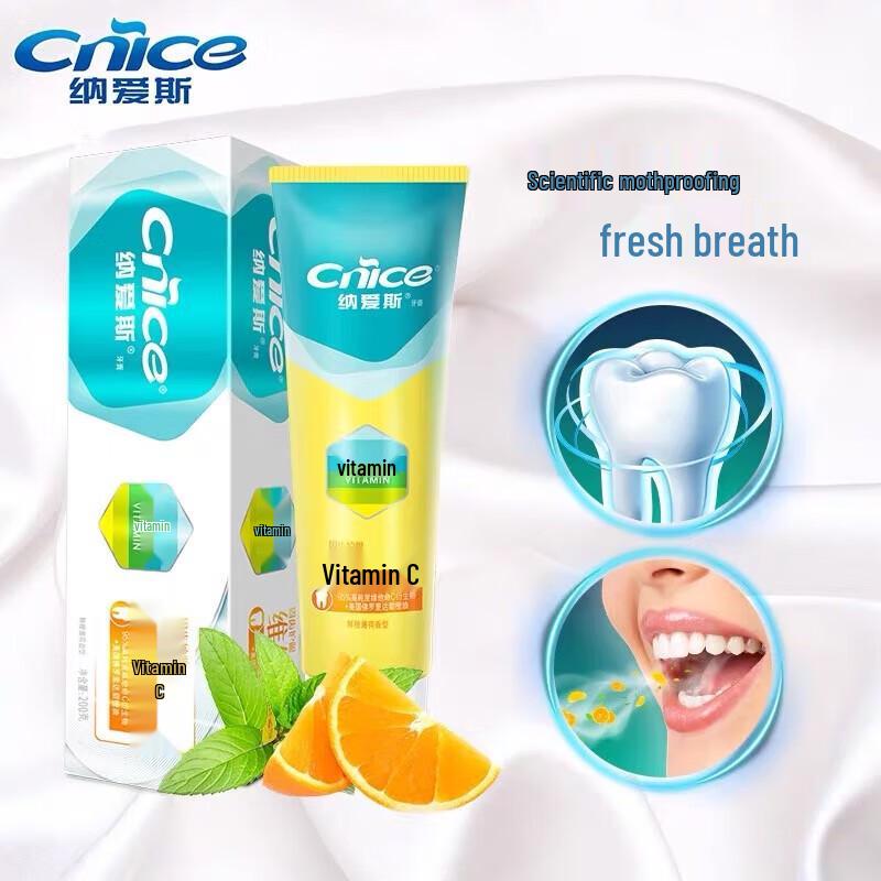 Nice Vitamin C Fresh Orange Mint Toothpaste
Nice Vitamin C Fresh Orange Mint Toothpaste