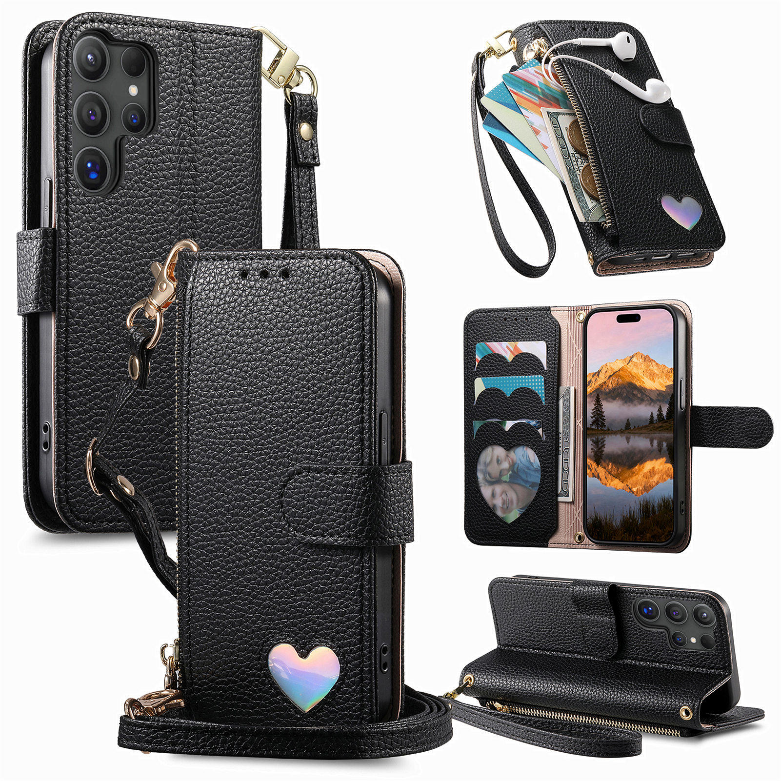 Crossbody Zipper Cards Solt Wallet Leather Phone Case for Samsung S26 Ultra S25 Plus S24 A57 A56 Long Lanyard Love Patten Cover Galaxy A06 5G чёрный
Crossbody Zipper Cards Solt Wallet Leather Phone Case for Samsung S26 Ultra S25 Plus S24 A57 A56 Long Lanyard Love Patten Cover Galaxy A06 5G чёрный