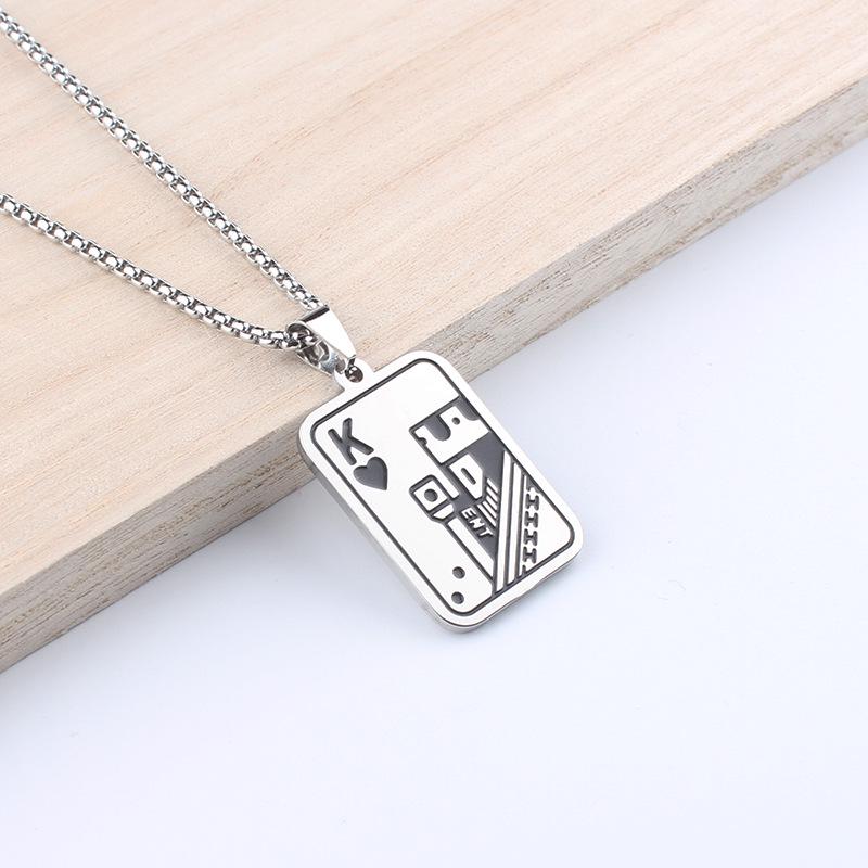 Мужское ожерелье с подвеской в виде пики: Нержавеющая сталь, Хип-хоп стиль, Цепь для худи, Парные аксессуары.
Мужское ожерелье с подвеской в виде пики: Нержавеющая сталь, Хип-хоп стиль, Цепь для худи, Парные аксессуары.