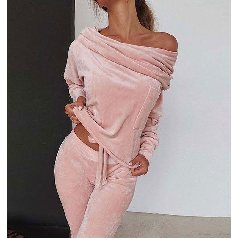Fashion Style Autumn and Winter Amazon Women s Clothing Solid Color Fashion Casual off-Shoulder Bows Silm Casual Suit Grey 3XL
Fashion Style Autumn and Winter Amazon Women s Clothing Solid Color Fashion Casual off-Shoulder Bows Silm Casual Suit Grey 3XL