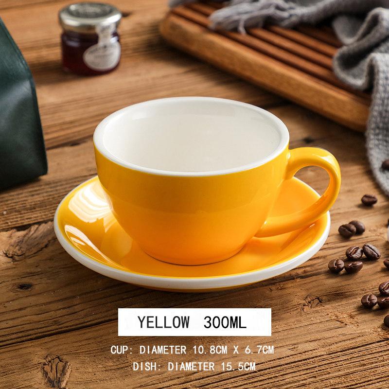 300ml Ceramic Coffee Cup and Saucer Set Pottery Latte Cups Breakfast Milk Mug Afternoon Teacup Porcelain Water Mugs Wholesale 300ml жёлтый
300ml Ceramic Coffee Cup and Saucer Set Pottery Latte Cups Breakfast Milk Mug Afternoon Teacup Porcelain Water Mugs Wholesale 300ml жёлтый