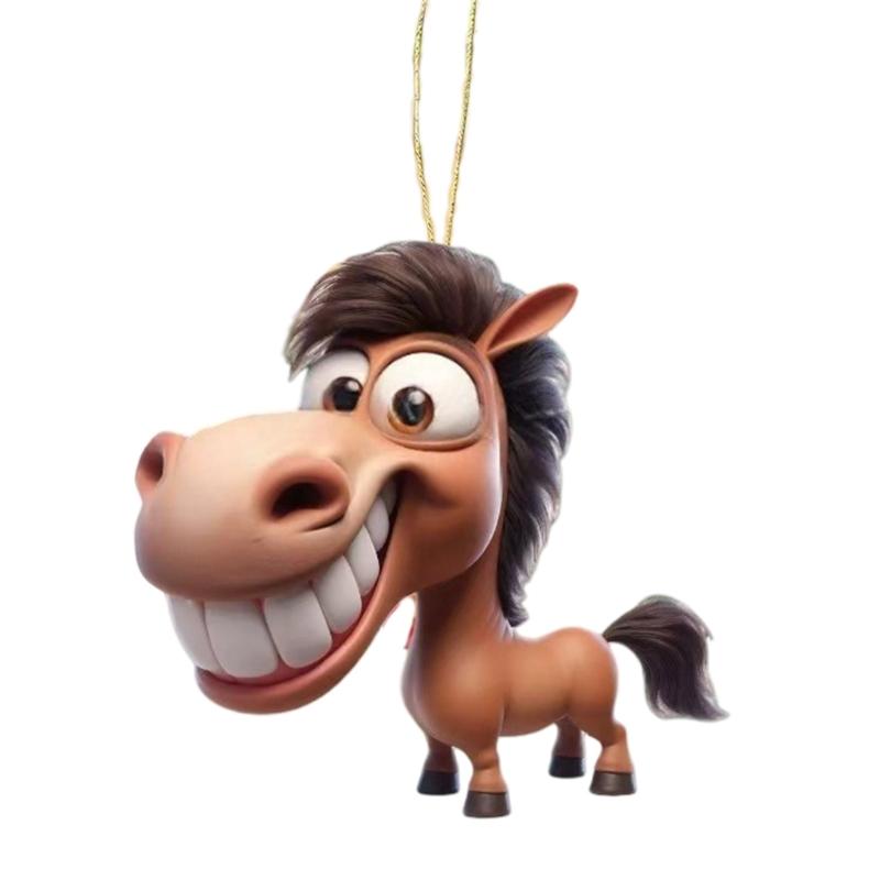2D Acrylic Horse Pendant with Playful Design for Vehicle Mirror Ornament Couple Themed Decoration
2D Acrylic Horse Pendant with Playful Design for Vehicle Mirror Ornament Couple Themed Decoration