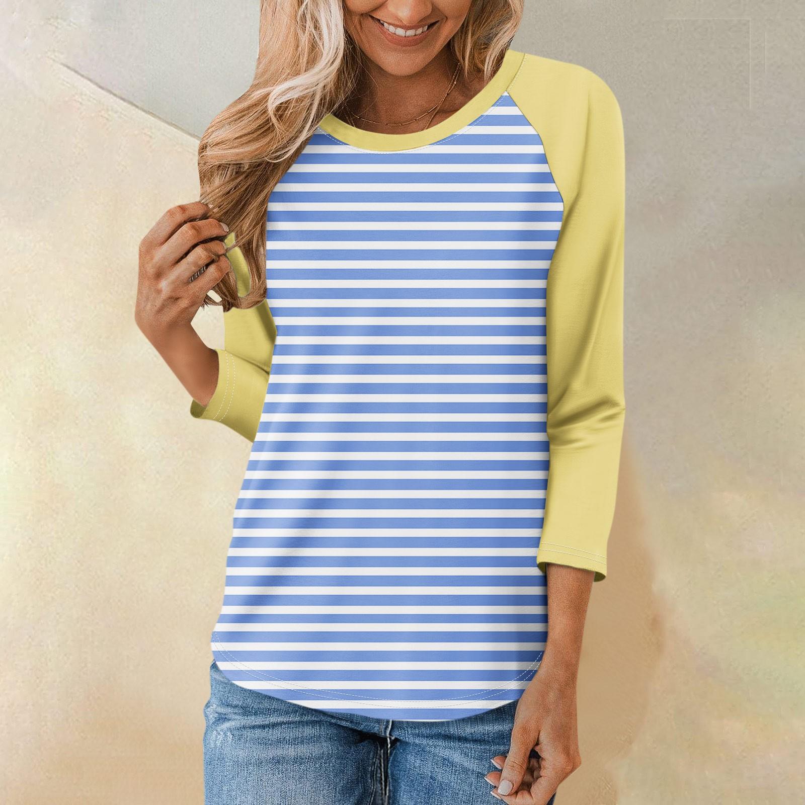 Женская модная повседневная рубашка с круглым вырезом и рукавами 3/4, свободная футболка с принтом, женский топ XXXL
Женская модная повседневная рубашка с круглым вырезом и рукавами 3/4, свободная футболка с принтом, женский топ XXXL