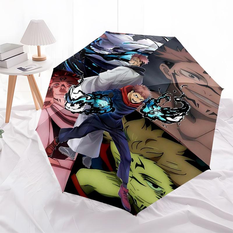 1pc Jujutsu Kaisen Characters Automatic Folding Umbrella Portable 3-Fold Design with Iron Frame, Perfect for Outdoor Use, Festive Gifts, Travel, Daily
1pc Jujutsu Kaisen Characters Automatic Folding Umbrella Portable 3-Fold Design with Iron Frame, Perfect for Outdoor Use, Festive Gifts, Travel, Daily