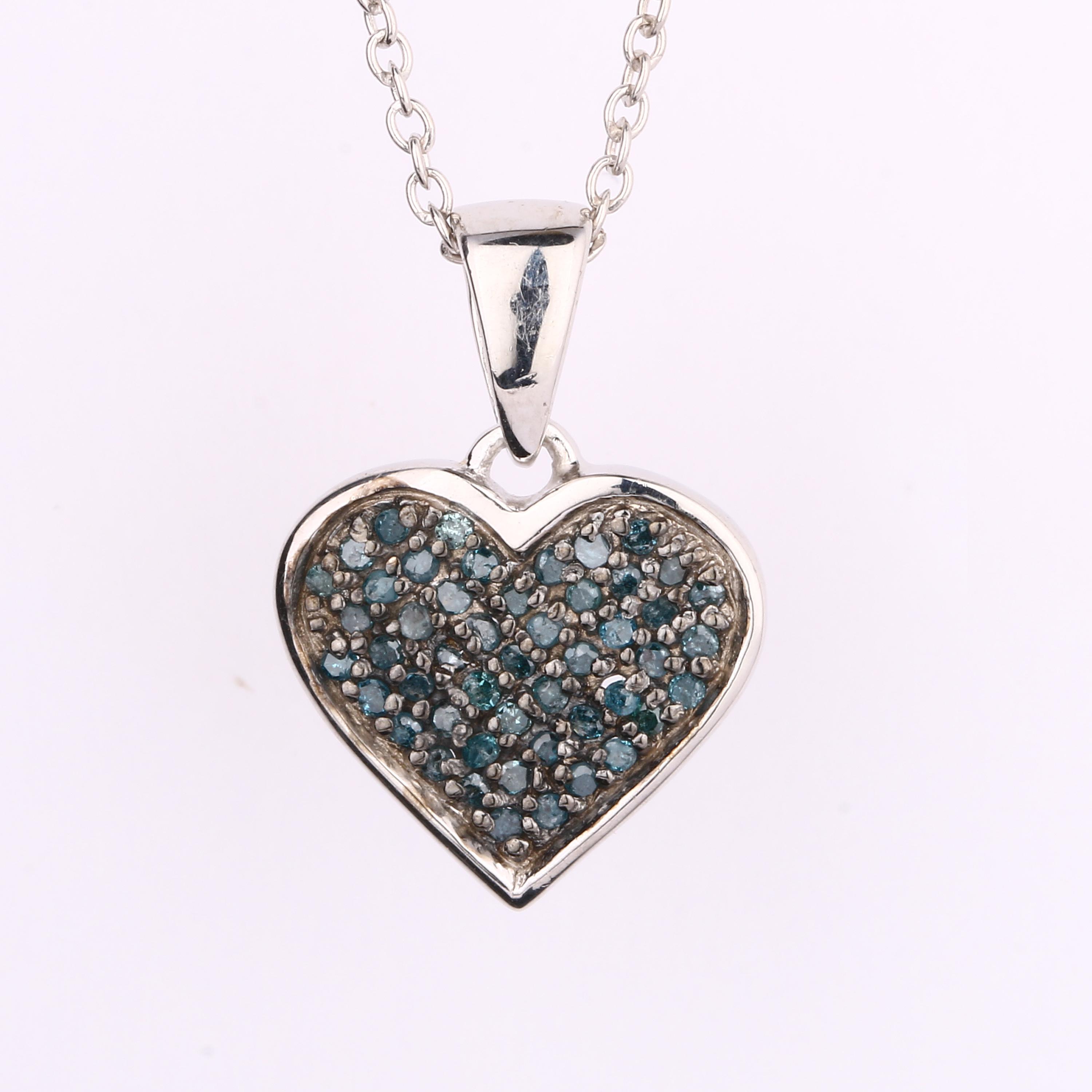 Blue Diamond Pendant 925 Sterling Silver Rhodium Jewelry Gift for Her срібний
Blue Diamond Pendant 925 Sterling Silver Rhodium Jewelry Gift for Her срібний