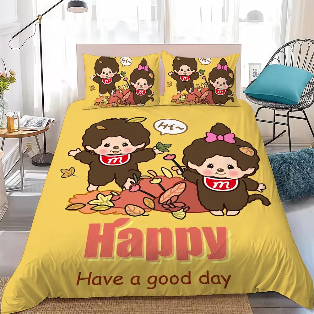 Cute M-Monchhichi-Cartoon Duvet Cover Set Home Style Bedding Soft Laundry Cotton Bed 3 Piece Set Student Dormitory Gift 140x200cm
Cute M-Monchhichi-Cartoon Duvet Cover Set Home Style Bedding Soft Laundry Cotton Bed 3 Piece Set Student Dormitory Gift 140x200cm