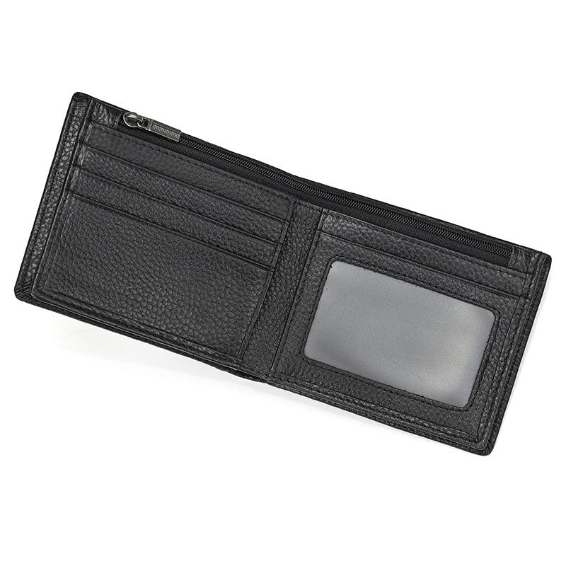 Genuine Leather Wallet Male First Layer Cowhide Black Two-Fold Wallet With Change Bit Classic Wallet Male
Genuine Leather Wallet Male First Layer Cowhide Black Two-Fold Wallet With Change Bit Classic Wallet Male