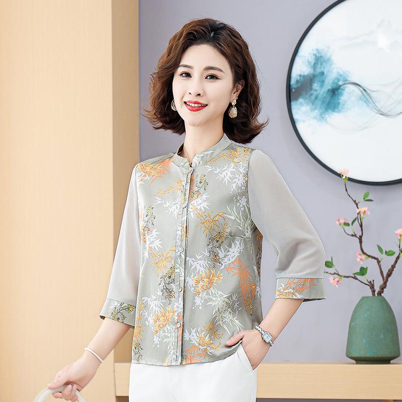 Mom s Chic Chinese-Style Summer T-Shirt: Elegant, Belly-Covering Slim Top for Middle-Aged and Elderly Women 4XL (130-145 lbs) сірий колір
Mom s Chic Chinese-Style Summer T-Shirt: Elegant, Belly-Covering Slim Top for Middle-Aged and Elderly Women 4XL (130-145 lbs) сірий колір