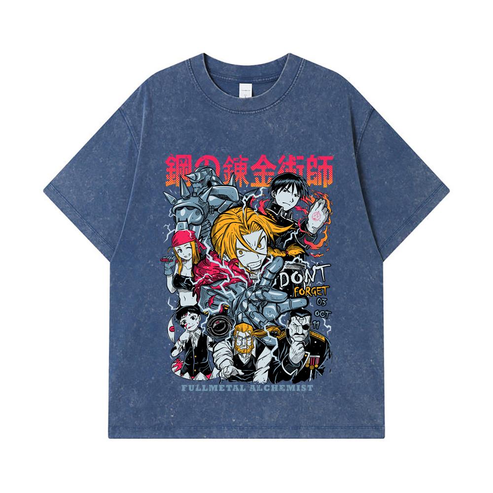 275 GSM Washed T-shirts 100% Cotton Fullmetal Alchemist V1 Print Unisex Heavy Cotton T Shirt 2XL королівський синій колір
275 GSM Washed T-shirts 100% Cotton Fullmetal Alchemist V1 Print Unisex Heavy Cotton T Shirt 2XL королівський синій колір