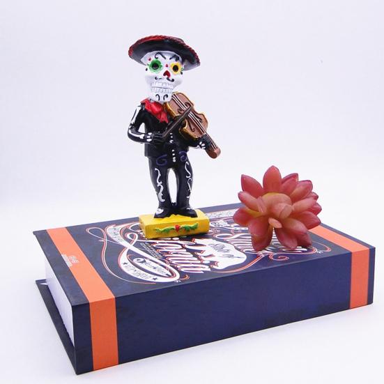 Yousheng Black Mariachi Band Skeleton Statue Halloween Day of The Dead Skull Figurine Resin Collectible Folk Musician Players Ornament for Home Decor B
Yousheng Black Mariachi Band Skeleton Statue Halloween Day of The Dead Skull Figurine Resin Collectible Folk Musician Players Ornament for Home Decor B