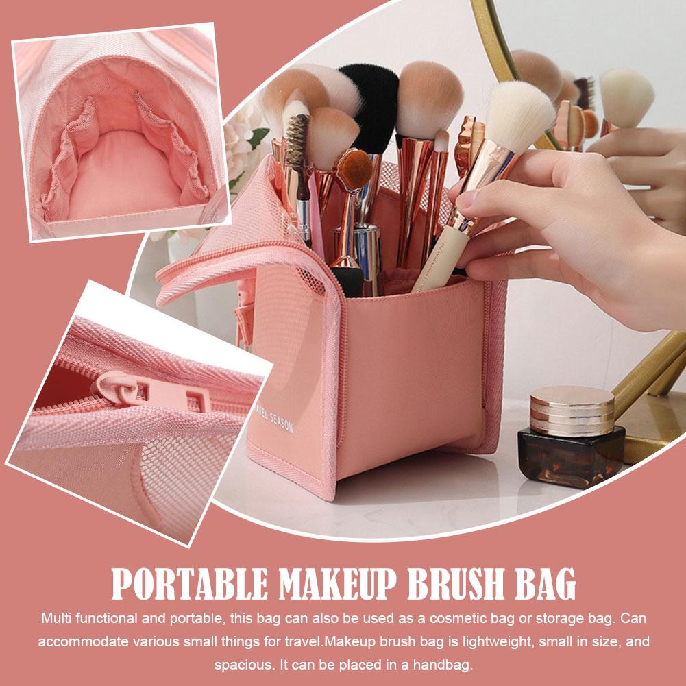 New Stand Cosmetic Bag For Women Clear Zipper Makeup Brush Travel Holder Organizer Bag Makeup B L0H0
New Stand Cosmetic Bag For Women Clear Zipper Makeup Brush Travel Holder Organizer Bag Makeup B L0H0