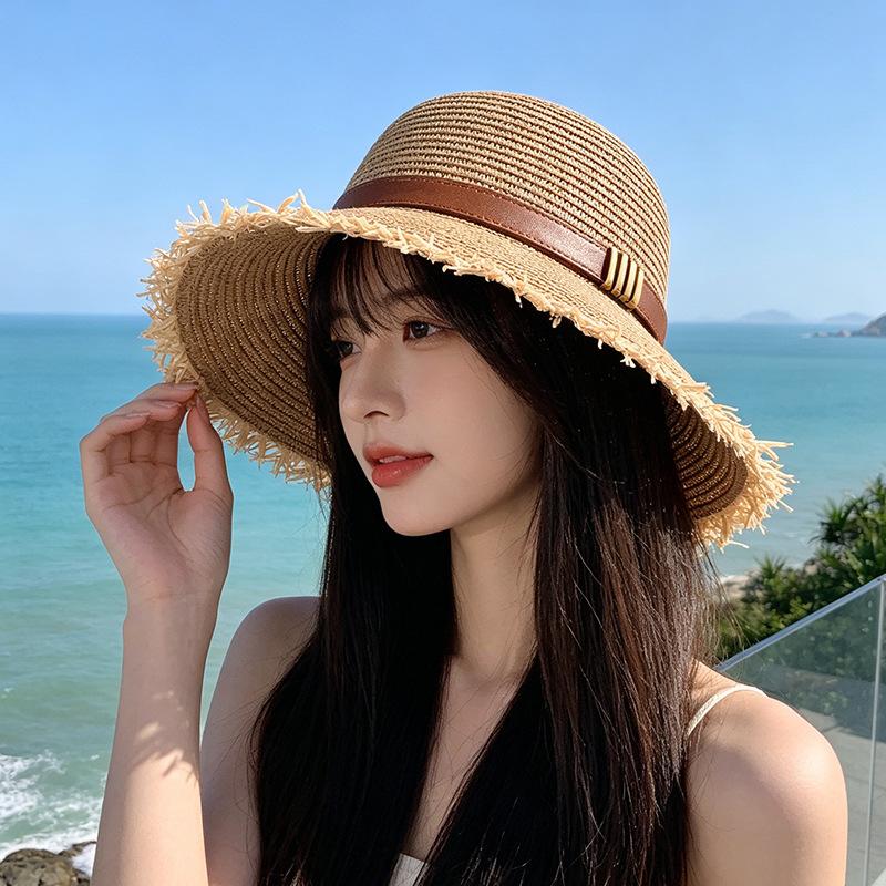 New high-end straw hat women s French beach hat summer outdoor UV protection sun hat M (56-58cm) brim 8.5cm
New high-end straw hat women s French beach hat summer outdoor UV protection sun hat M (56-58cm) brim 8.5cm