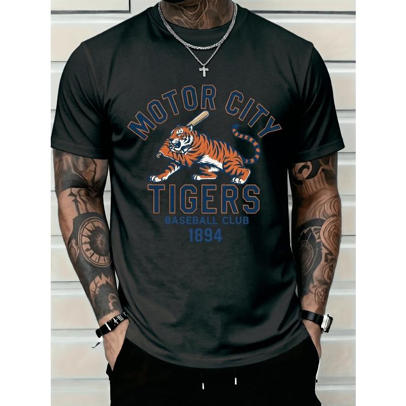 Men s Detroit Baseball T-Shirt - Tiger Stripe Print Law Club Short Sleeve Shirt, Retro Tee Suitable for All Seasons, Casual Wear & Baseball Gifts 4XL чорний
Men s Detroit Baseball T-Shirt - Tiger Stripe Print Law Club Short Sleeve Shirt, Retro Tee Suitable for All Seasons, Casual Wear & Baseball Gifts 4XL чорний