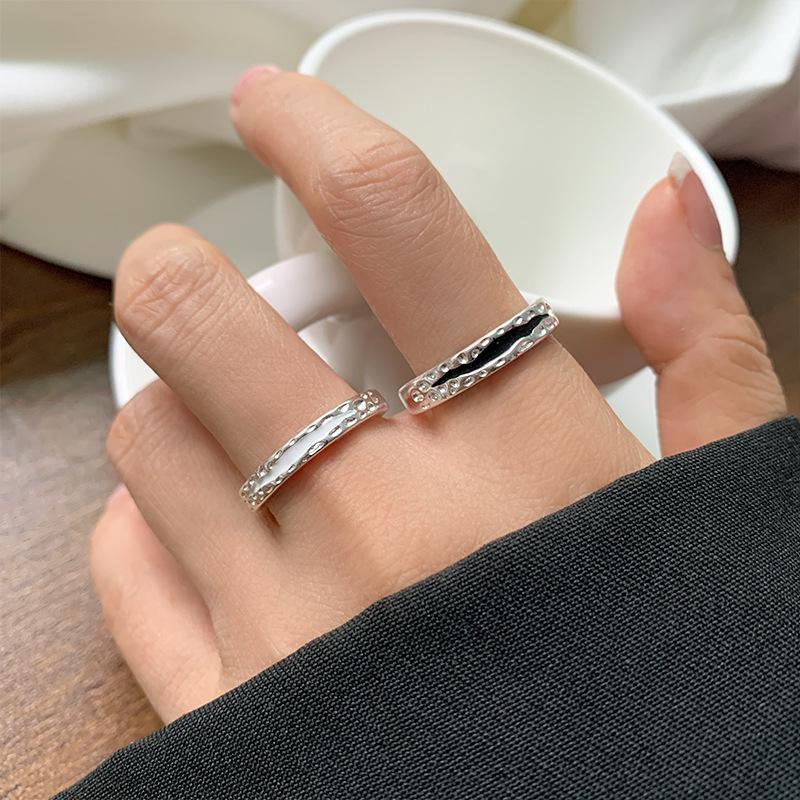 Lan Zhi 925 Sterling Silver Women s Irregular Drip Glaze Stackable Ring - Non-Fading, Plain Silver Index Finger Adjustable
Lan Zhi 925 Sterling Silver Women s Irregular Drip Glaze Stackable Ring - Non-Fading, Plain Silver Index Finger Adjustable
